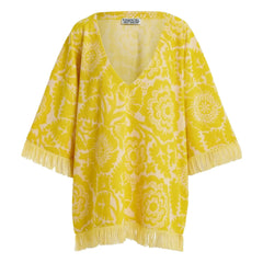 Essentiel Antwerp - Jorlando Terry Cloth Top | Lemon yellow