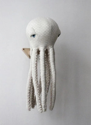 Bigstuffed - Albino Devil Octopus Plush Toy 60 cm | White