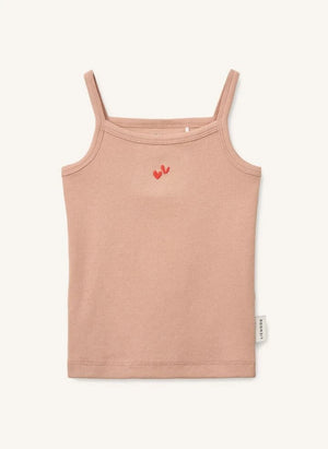 Liewood - 2-Pack Naomi Leopard Organic Cotton Ribbed Tanks | Light Pink