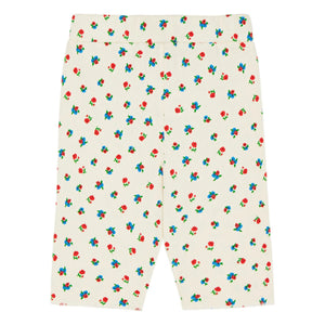 The Campamento - Floral Bicycle Shorts | Ecru