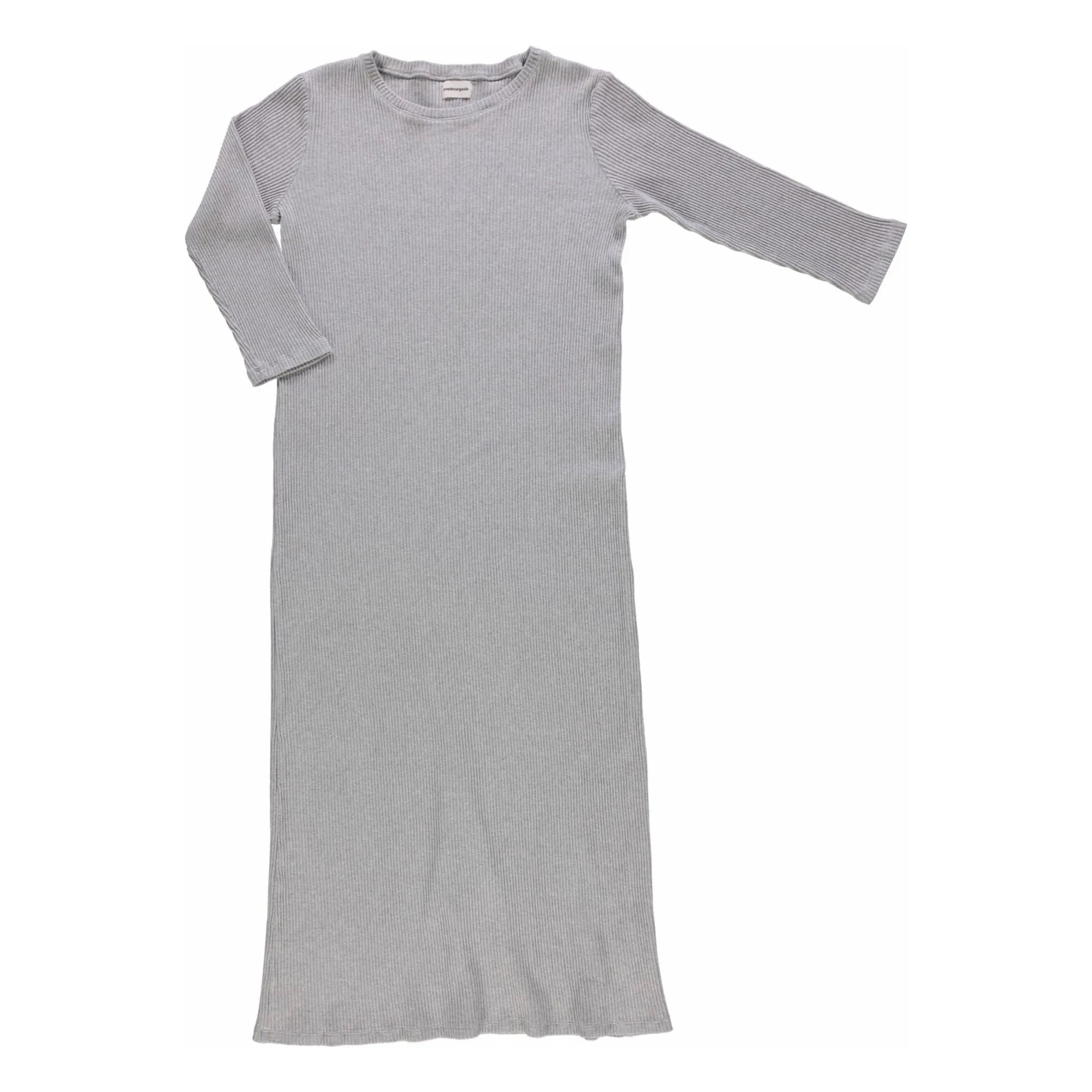 Poudre Organic - Orchid Ribbed Dress - Women's Collection | Light Gray