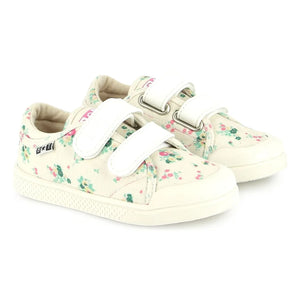 Bonton - Flowery Izy Scuffed Sneakers | Ivory