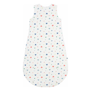 Petit Bateau - Heart Patterned Sleep Suit | White