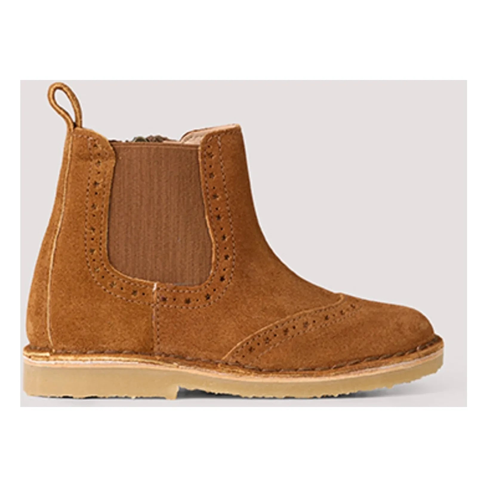 Petit Nord - Zip Ankle Boots with Star | Light Brown