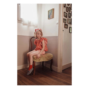 Emile et Ida - Strawberry Organic Cotton Towel Shorts | Pink