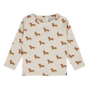 Emile et Ida - Dogs Organic Cotton T-Shirt | Ivory