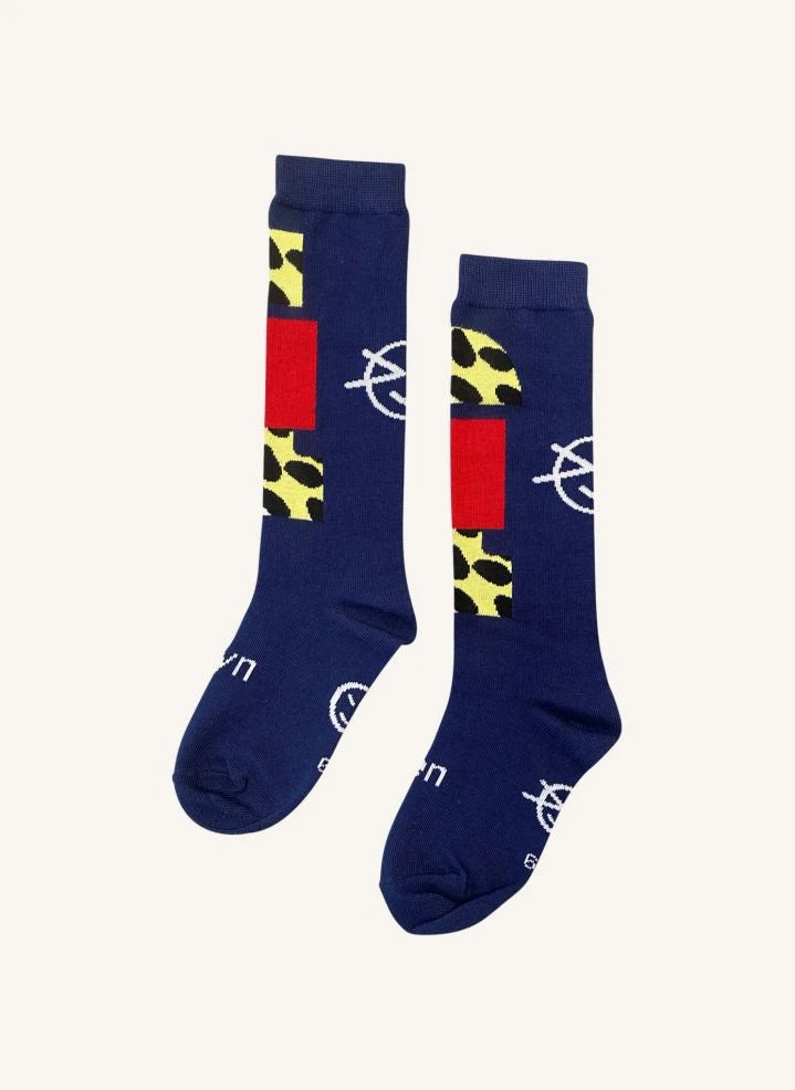 Wynken - Block socks | Navy
