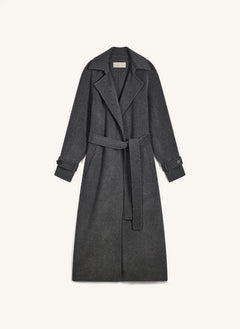 Vanessa Bruno - Faro Wool Coat | Speckled charcoal gray