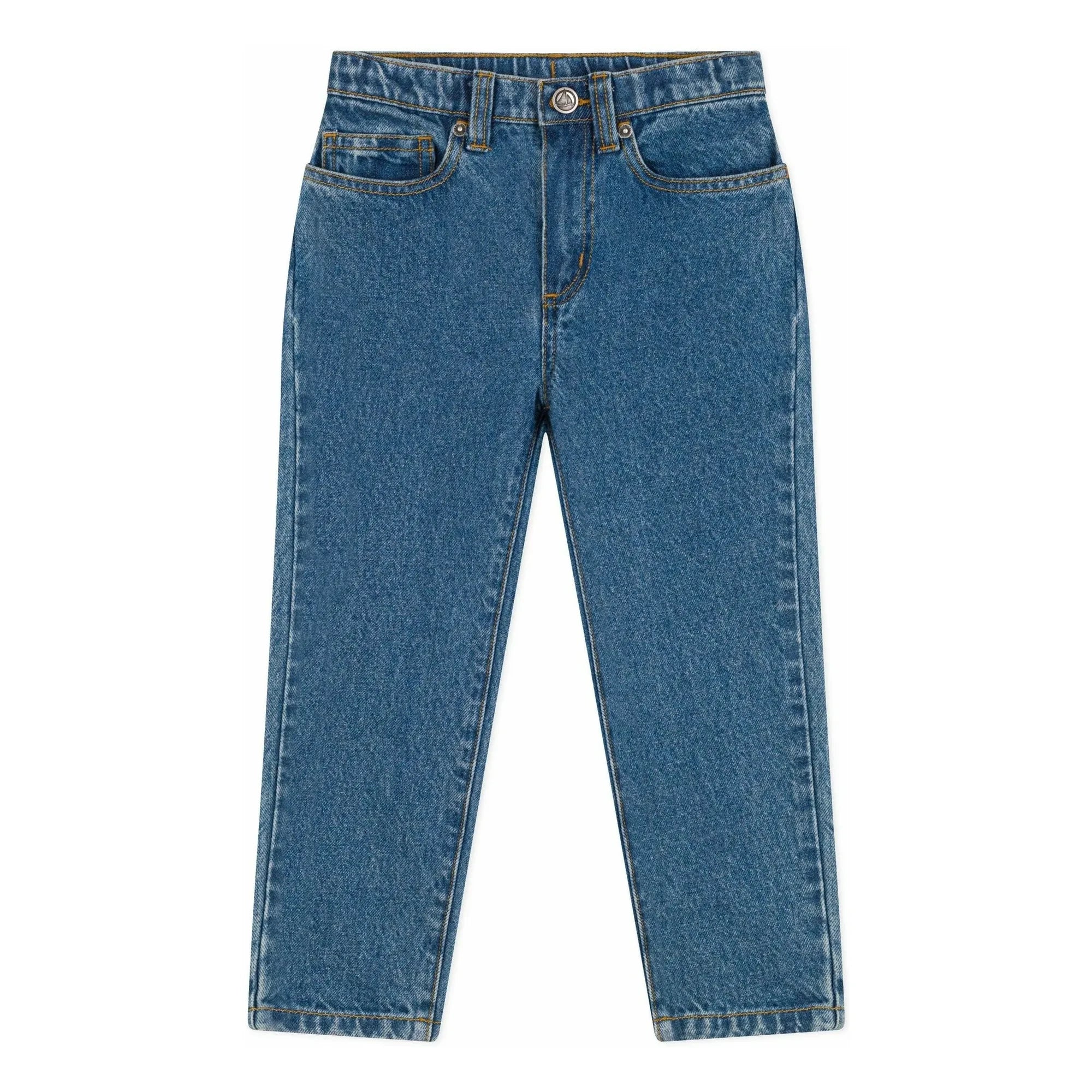 Petit Bateau - Plain Jeans Pants Made from Organic Cotton | Denim Blue