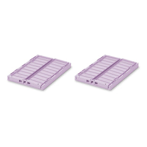 Liewood - Weston Foldable Storage Bins - Set of 2 | Light Lavender