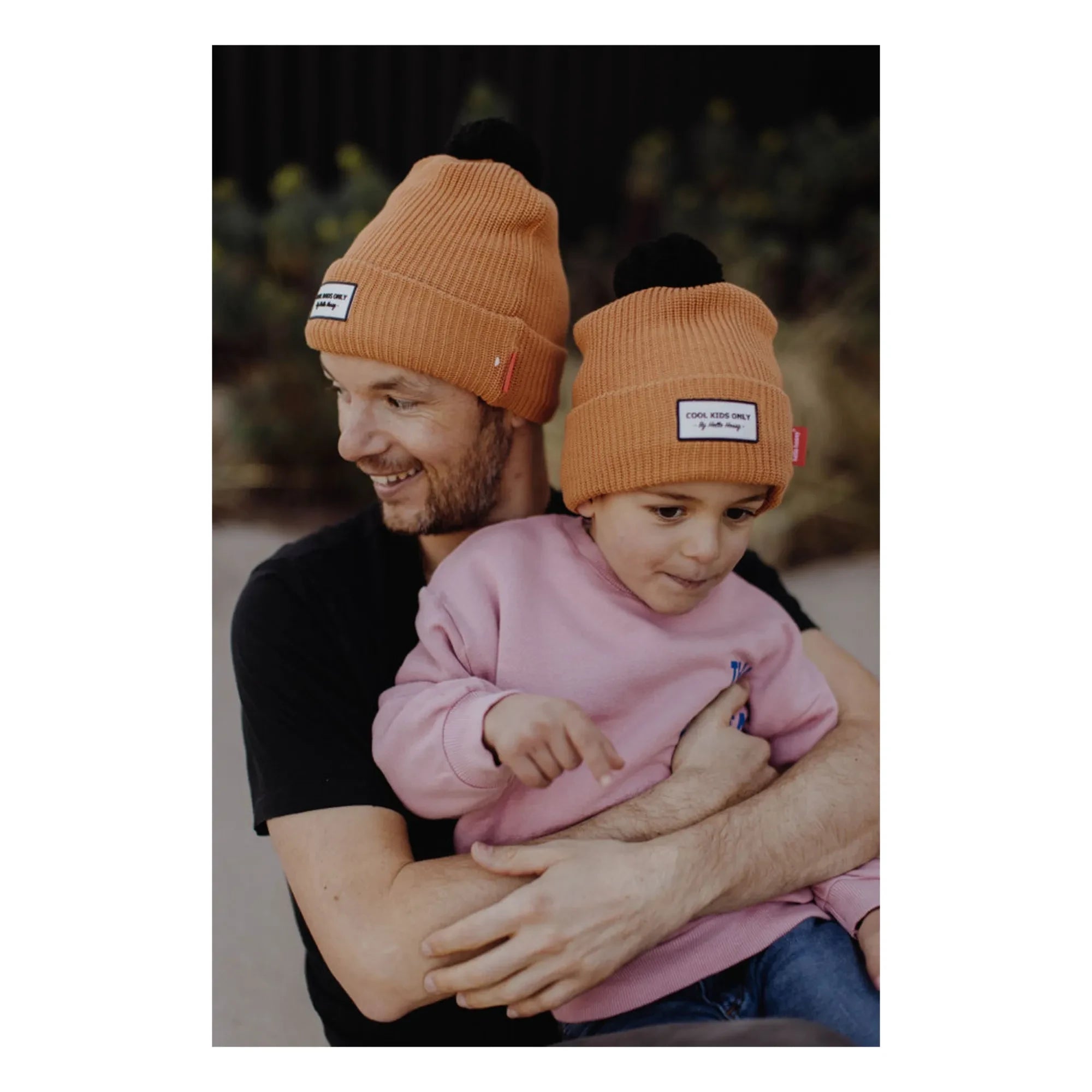 Hello Hossy - Colorblock organik pamuk şapka | Camel