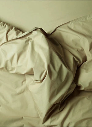 Suite 702 - Organic Percale Duvet Cover | Pistachio Green