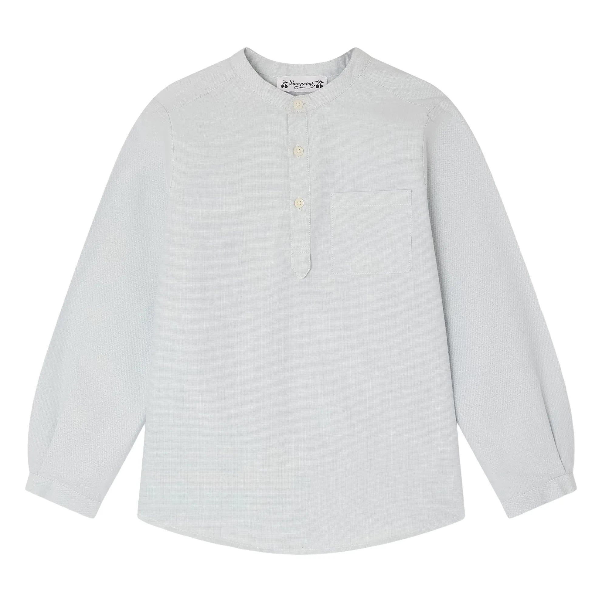 Bonpoint - Claude Organic Cotton Kurta | Gray Blue