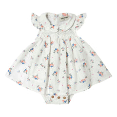 Tocoto Vintage - Floral Pattern Dress | White