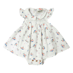 Tocoto Vintage - Floral Pattern Dress | White