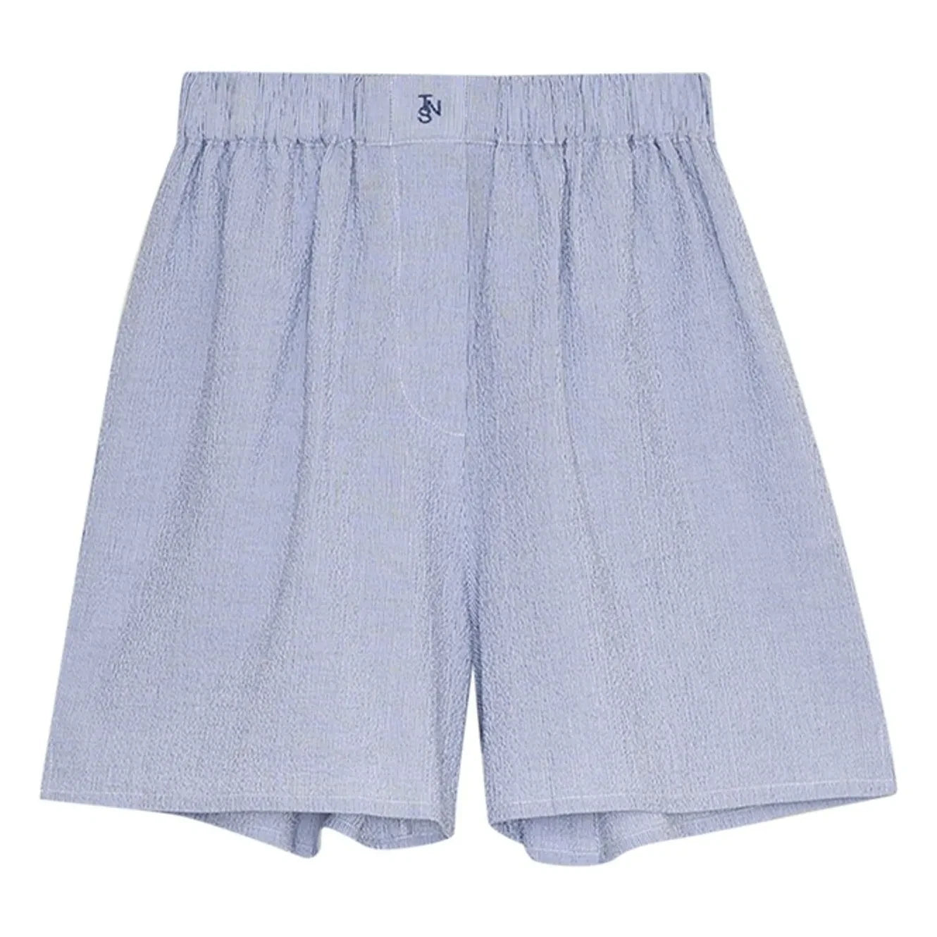 the new society - Cloe Cotton Short Skirt | Light Blue