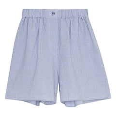 the new society - Cloe Cotton Short Skirt | Light Blue