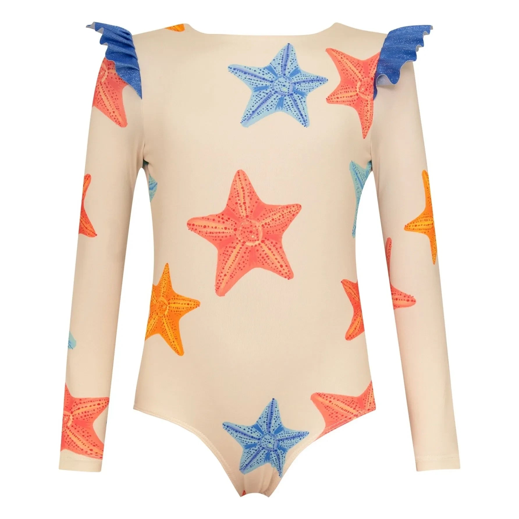 Pepita & Me - Wings Star Long Sleeve Swimsuit | Ecru