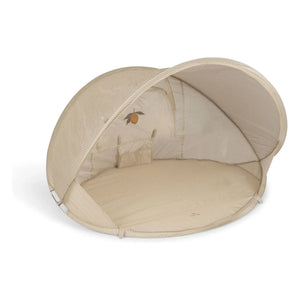 Konges Sløjd - Small Foldable Beach Tent Tea Stripe | Beige