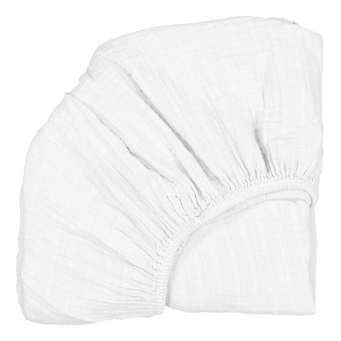 Charlie Crane - Kimi Convertible Crib Organic Cotton Sheet | White