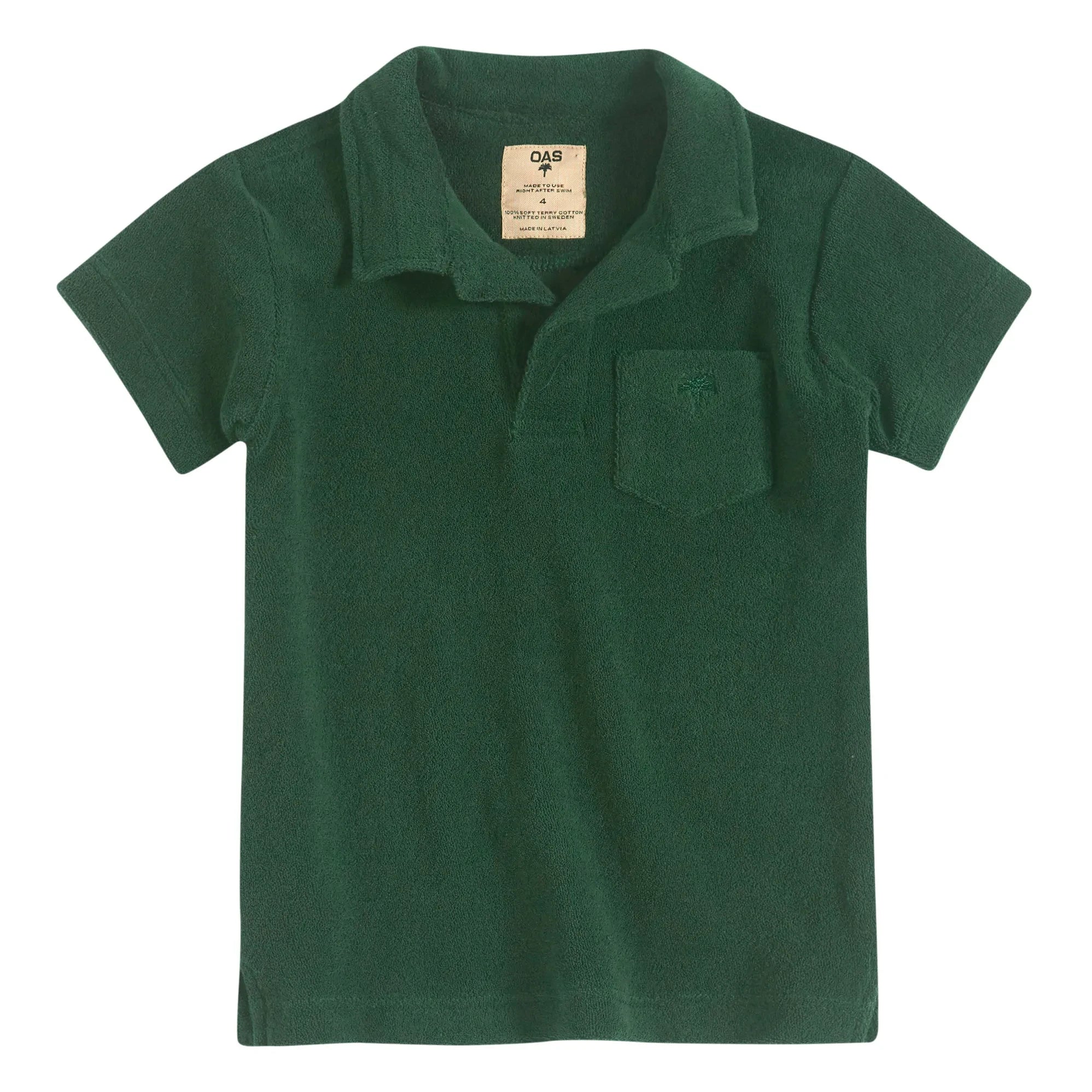 OAS - Terry Fabric Polo Shirt | Chrome Green