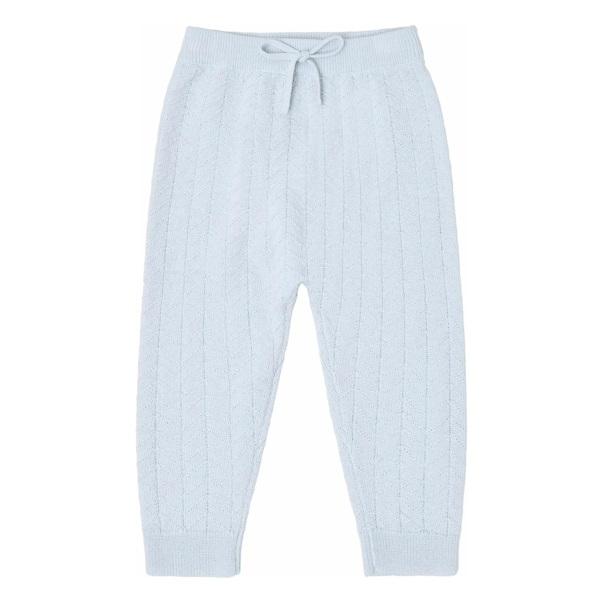 FUB - Zigzag Merino Wool Pants | Light Blue