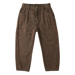 Rylee + Cru - Leopard Barrel Pants | Brown