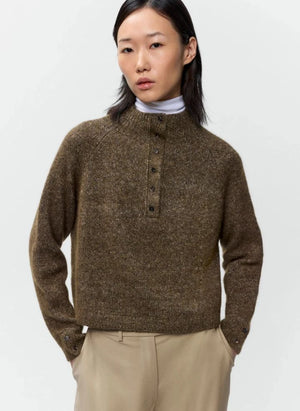 Cordera - Merino wool and organic cotton sweater | Brown