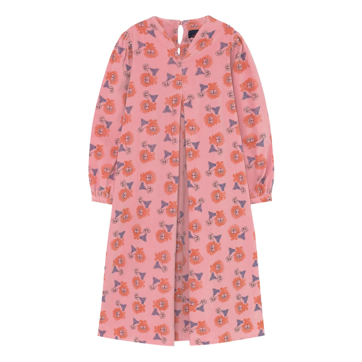 The Animals Observatory - Giraffe Velvet Dress | Pink