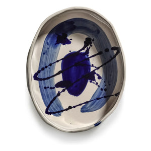 Serax - Sophia oval salad bowl, Marie Michielssen | Blue