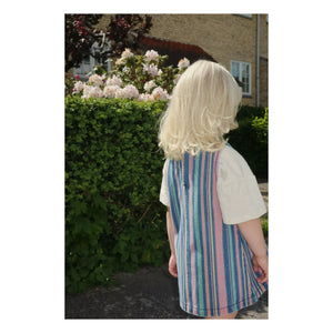 Konges Sløjd - Striped Organic Cotton Magot Dress | Blue