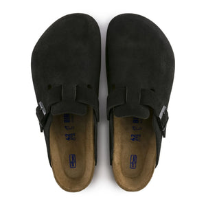 BIRKENSTOCK - Boston Süet Terlikler - Yetişkin Koleksiyonu | Siyah