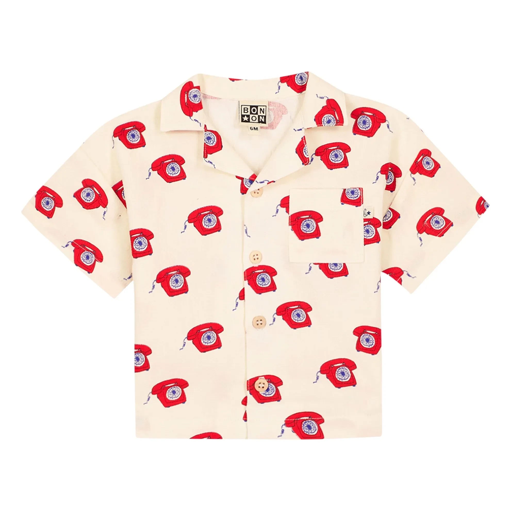 Bonton - Las Vegas Baby T-Shirt with Phone | Red