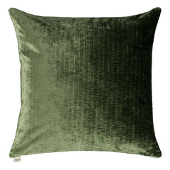 The Socialite Family - Bright Velvet Carino Square Pillow | Olive Green