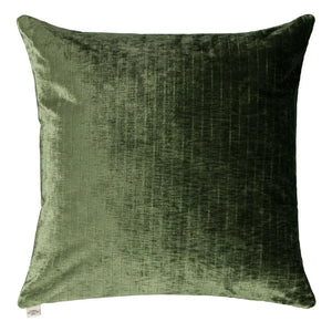 The Socialite Family - Bright Velvet Carino Square Pillow | Olive Green