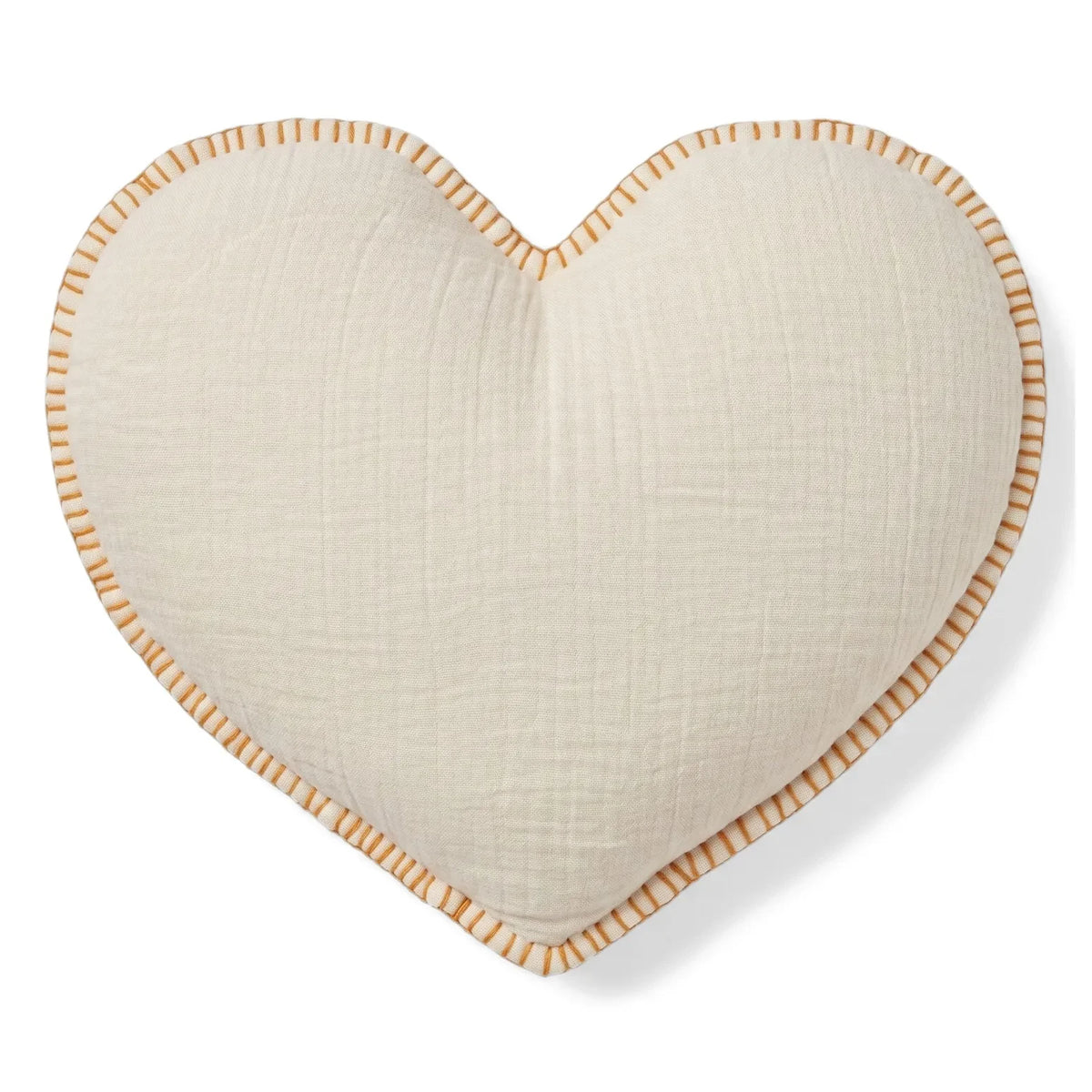 Editions Aimable - Ferdinand Heart Pillow | Ivory Gauze