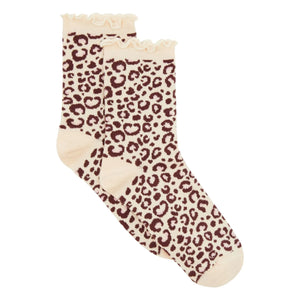 Hundred Pieces - Classic Leopard Socks | Light Brown