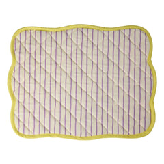 Rice - Striped quilted placemat | Purple