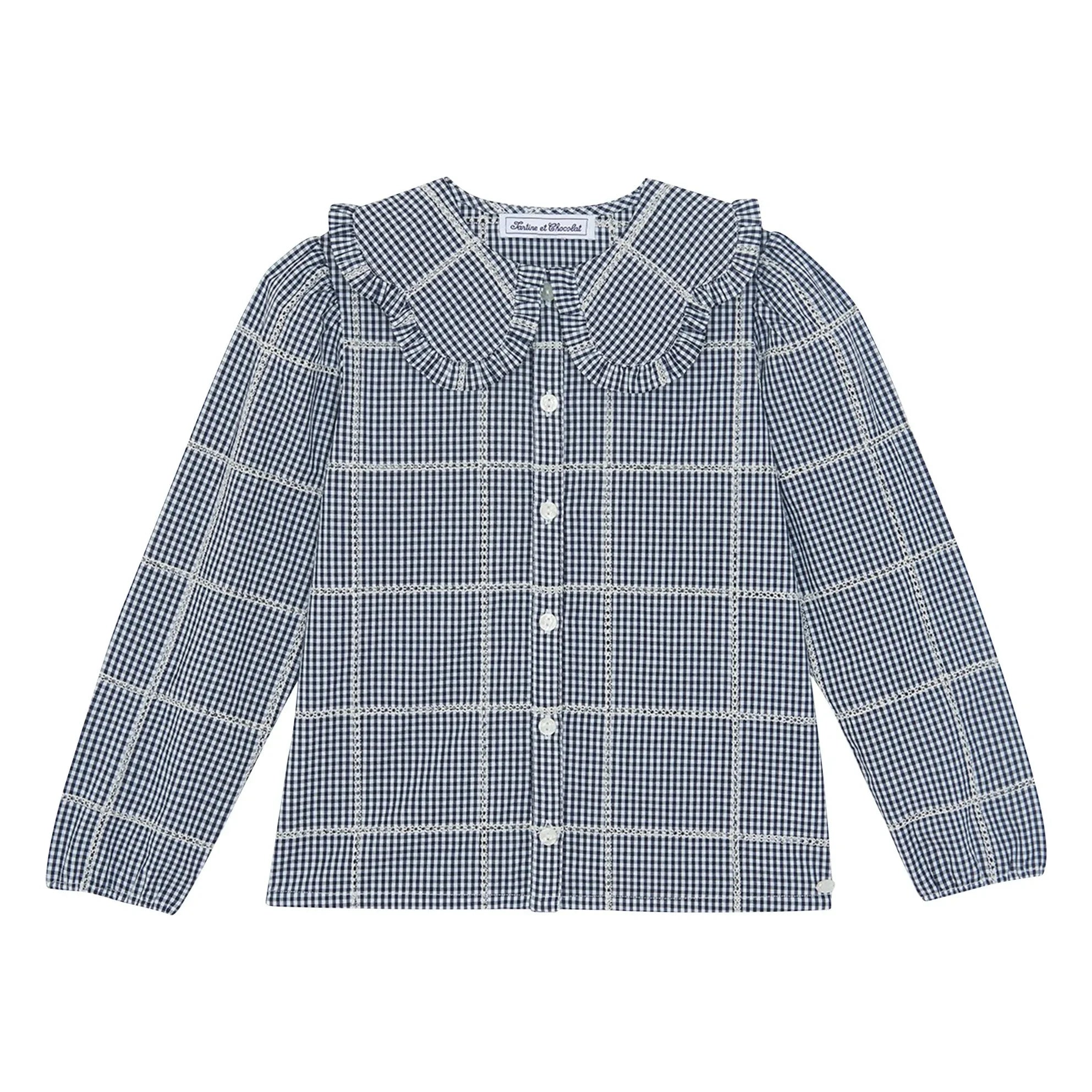 Tartine et Chocolat - Peter Pan Collar Shirt | Ecru