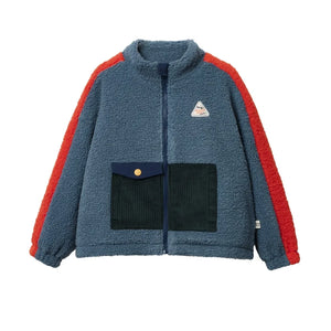 Goldie + Ace - Retro Sherpa Tarzı Mont | Mavi