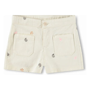Molo - Short Amanda Coquillages Organic Cotton | Off-White