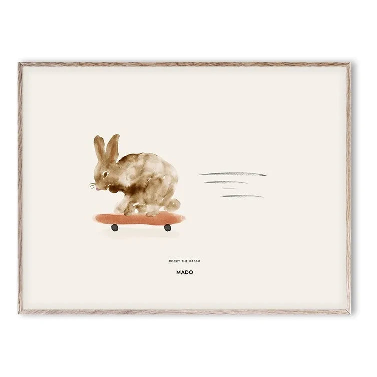 Mado - Rocky Bunny Print 30x40 cm