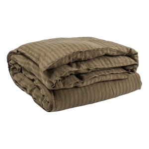 Le Monde Sauvage - Sandhills Linen Duvet Cover | Brown