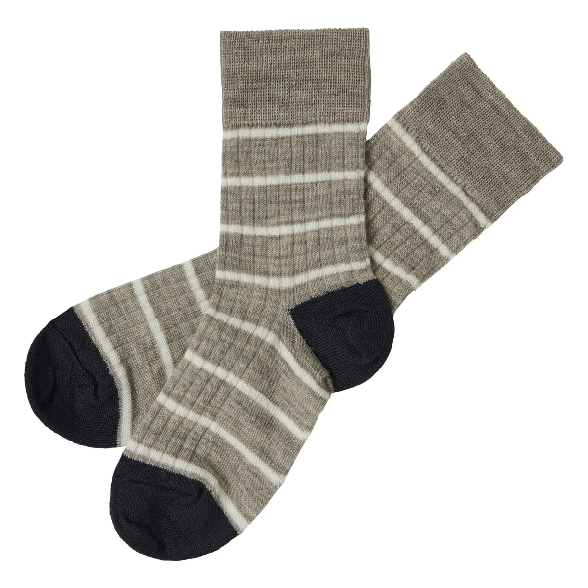 FUB - Fine Wool Striped 2-Pack Socks | Hazel