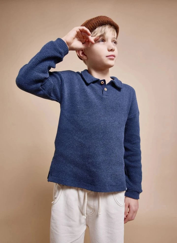 Búho - Waffle Polo | Navy