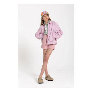 Smallable Kid - Noah Striped Jacket | Dust Pink