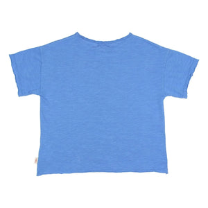 Búho - Muz organik pamuklu T-shirt | Azure mavi