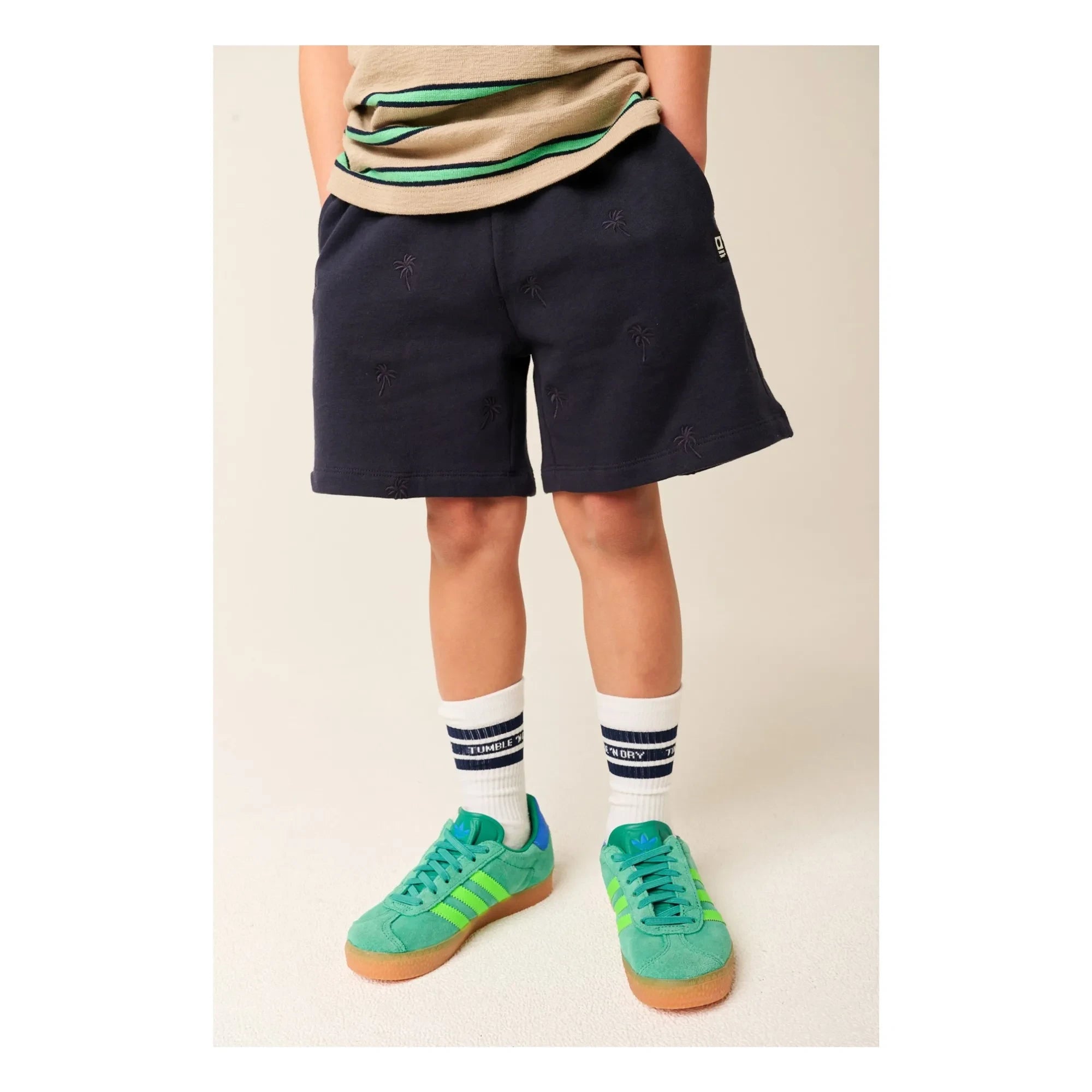 Tumble N'Dry - Polynesia Organic Cotton Jogger Shorts | Dark Blue