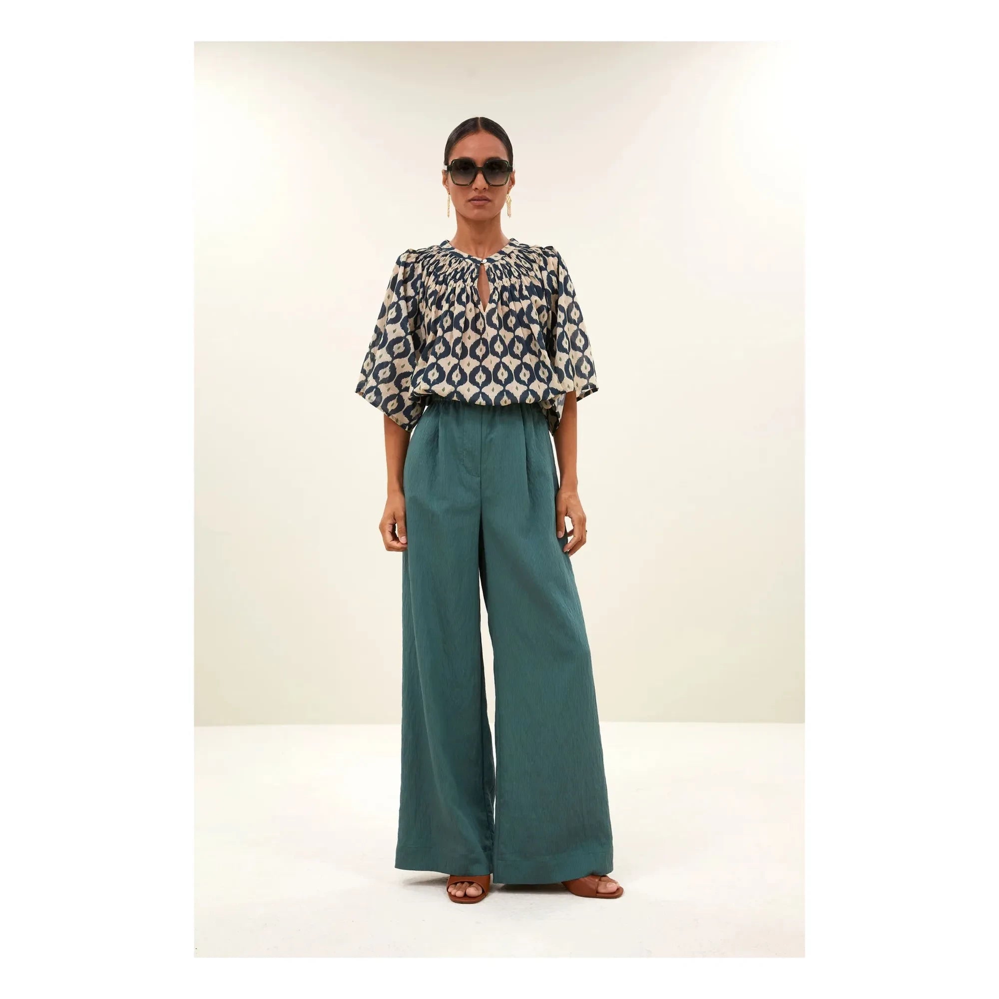 By Bar - Celine Striped Pants | Green