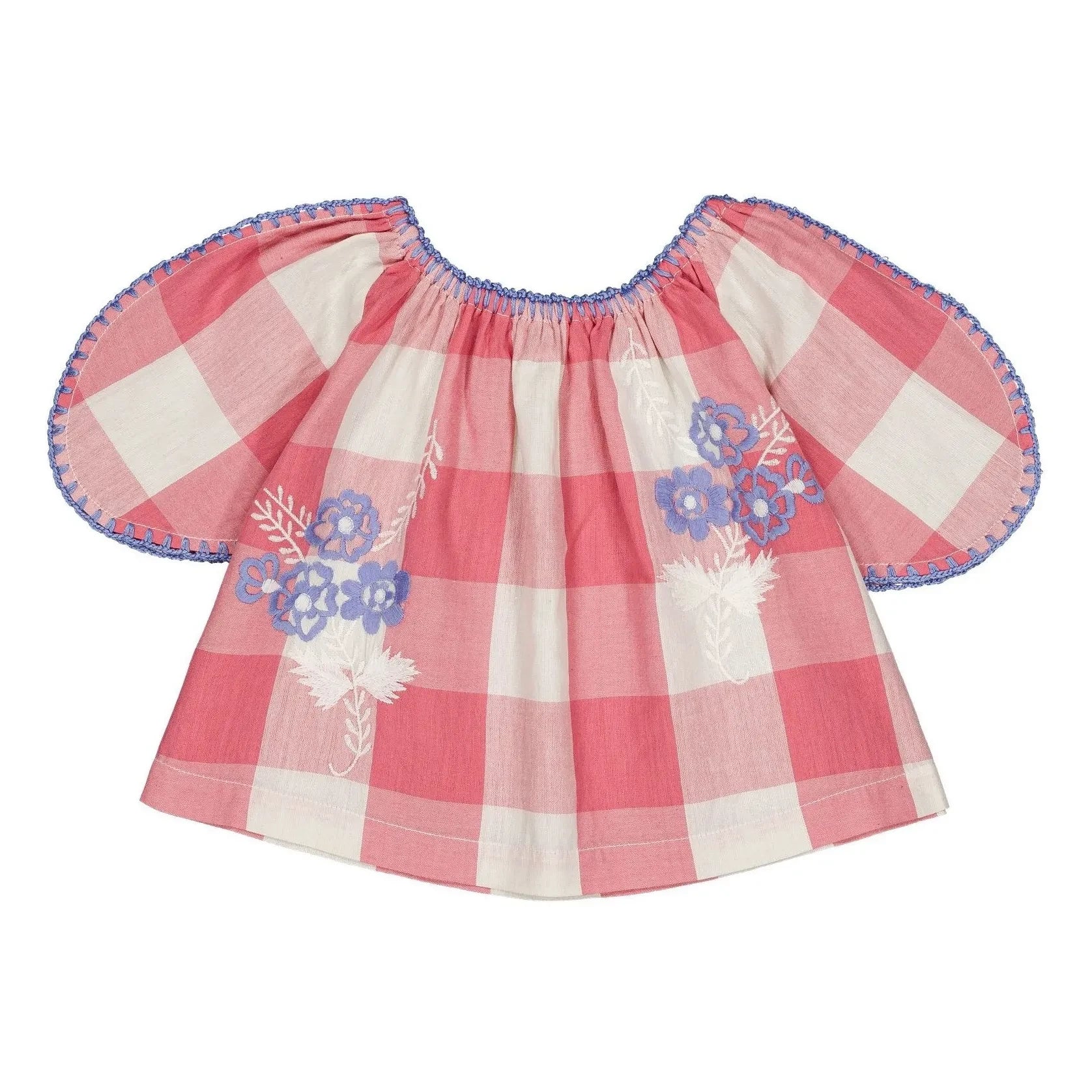 Hello Simone - Blouse Marlette Checkered | Pink